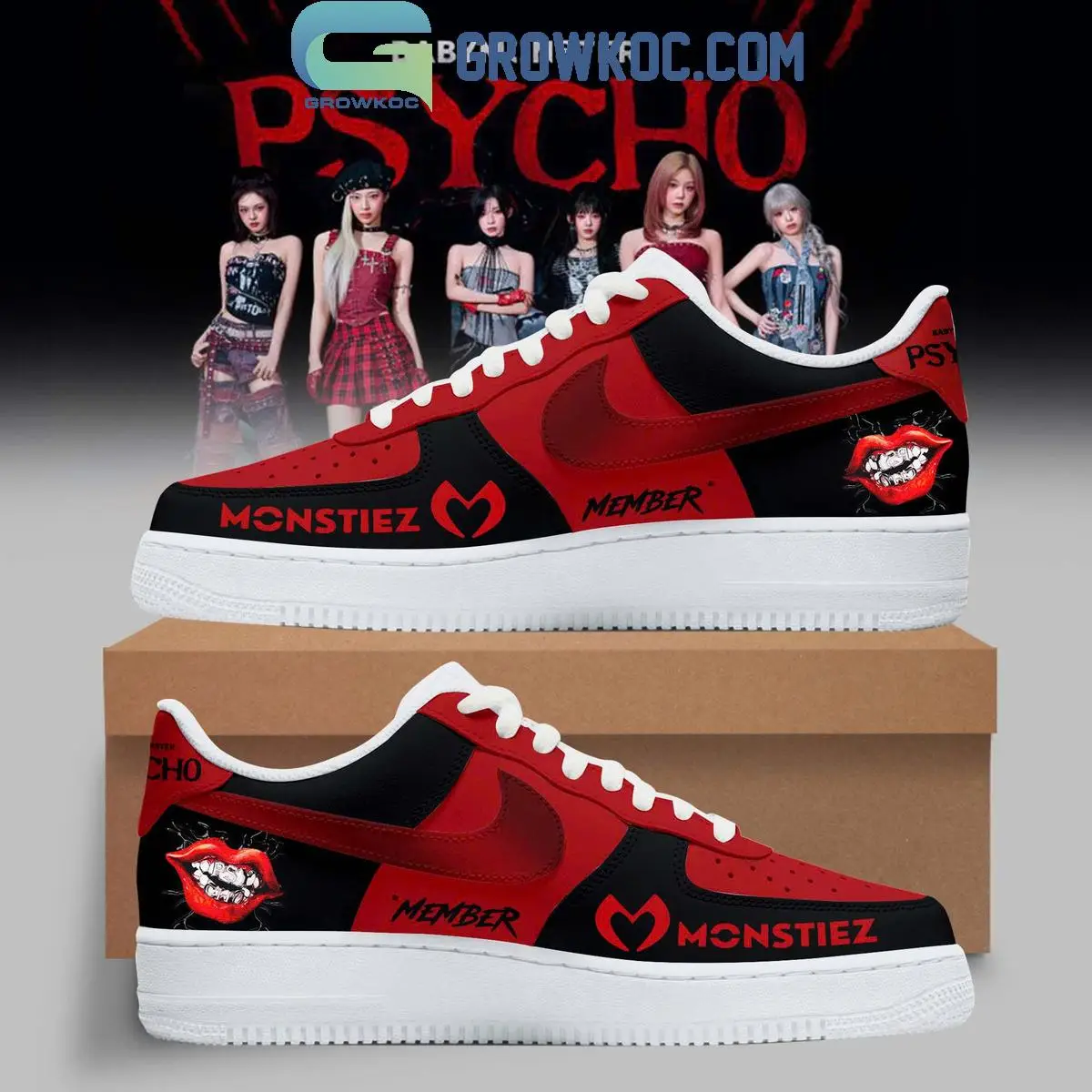 Babymonster Spycho We Go Up Air Force 1 Shoes Babymonster Spycho We Go Up Air Force 1 Shoes - Image 1