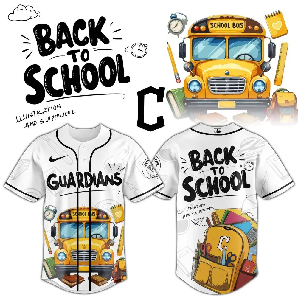 Back To School Guardians Jersey – Fun School Bus Design For Kids & Teens