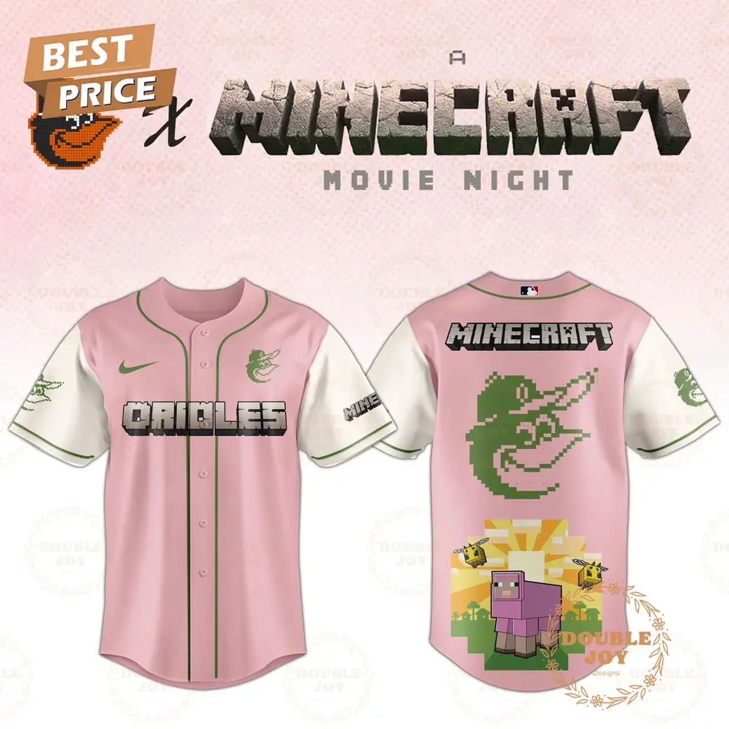 Baltimore Orioles 2025 A Minecraft Movie Night Special Edition Baseball Jersey