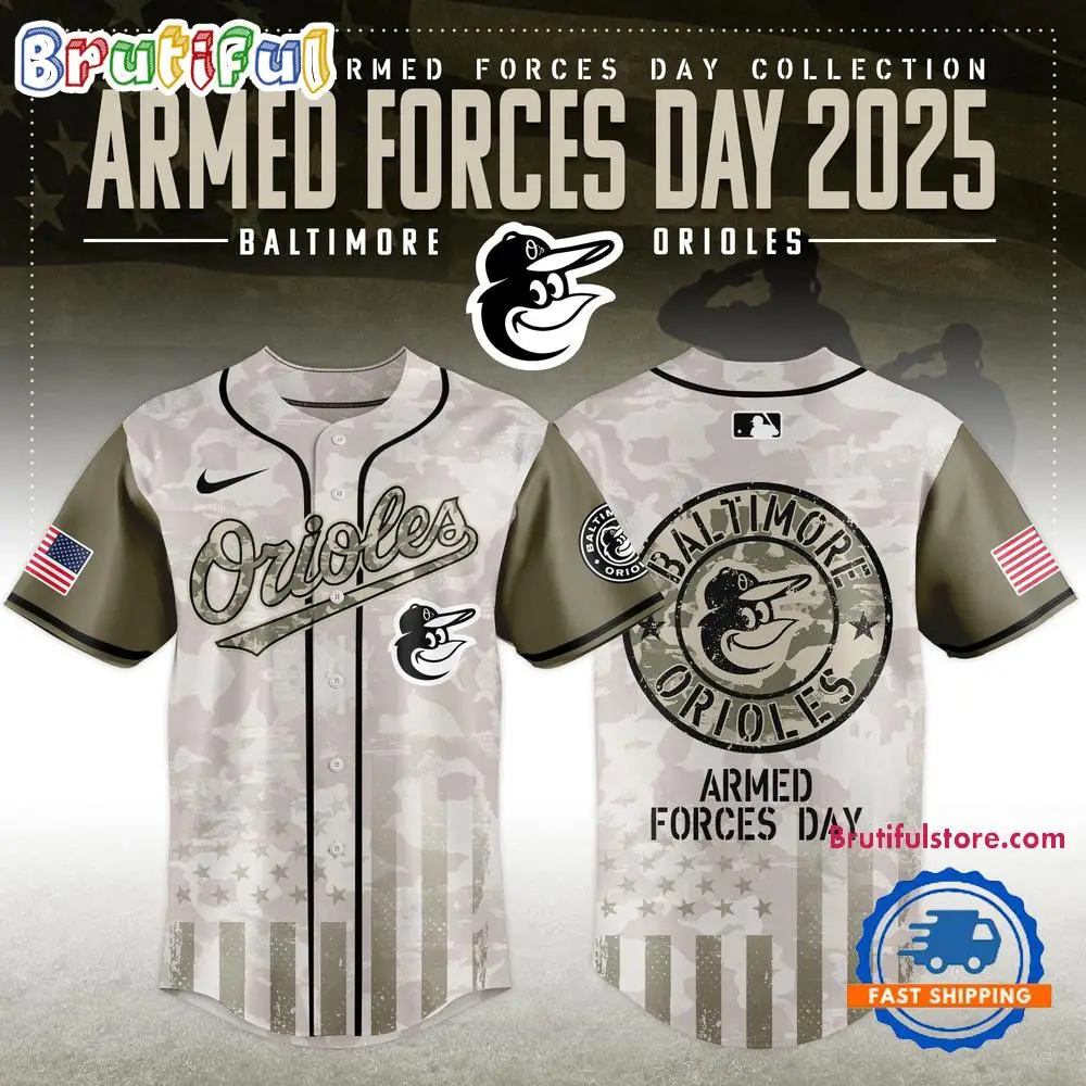 Baltimore Orioles Armed Forces Day 2025 Baseball Jersey Baltimore Orioles Armed Forces Day 2025 Baseball Jersey - Image 1