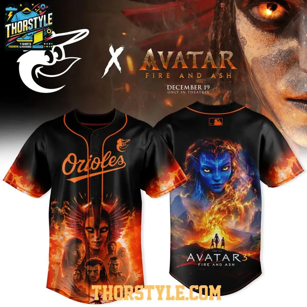 Baltimore Orioles Avatar 3 Fire And Ash 2025 Personalized Baseball Jersey