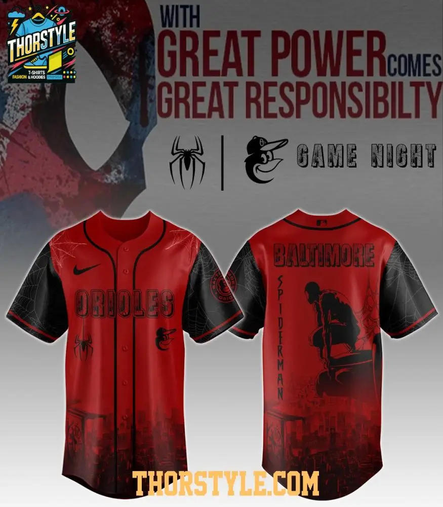 Baltimore Orioles Celebrating Spider Man Game Night 2025 Baseball Jersey