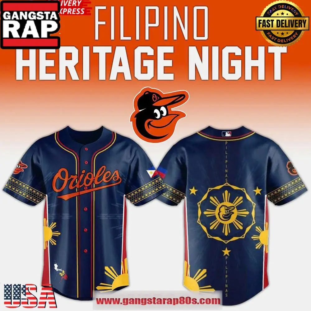 Baltimore Orioles Filipino Heritage Night 2025 Baseball Jersey Shirt