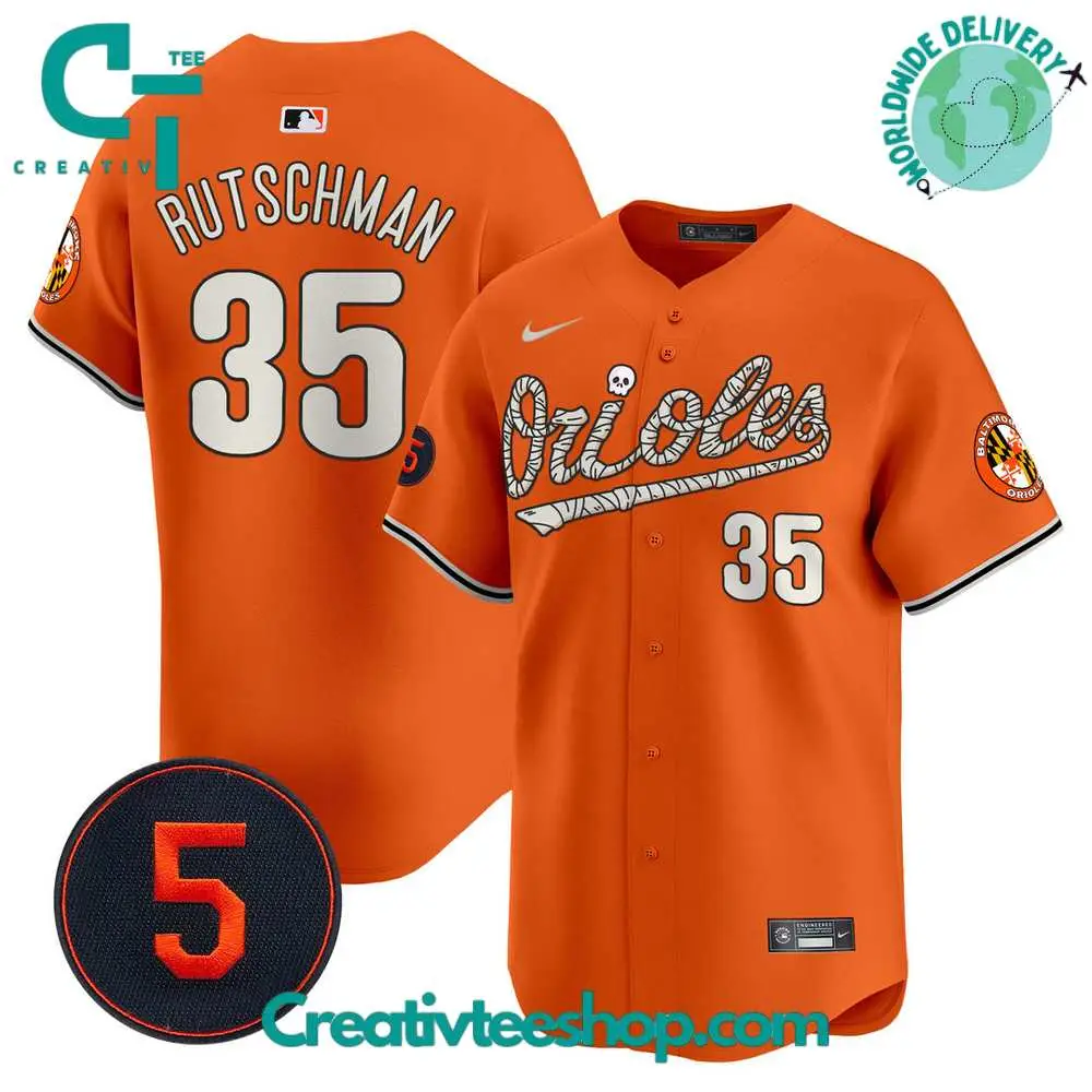 Baltimore Orioles Halloween Orange Baseball Jersey