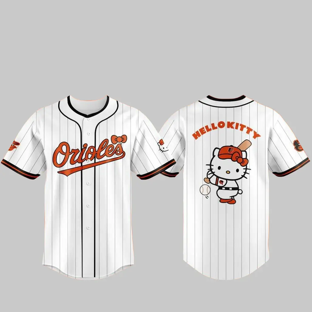 Baltimore Orioles Hello Kitty Night 2026 Baseball Jersey - Tazila