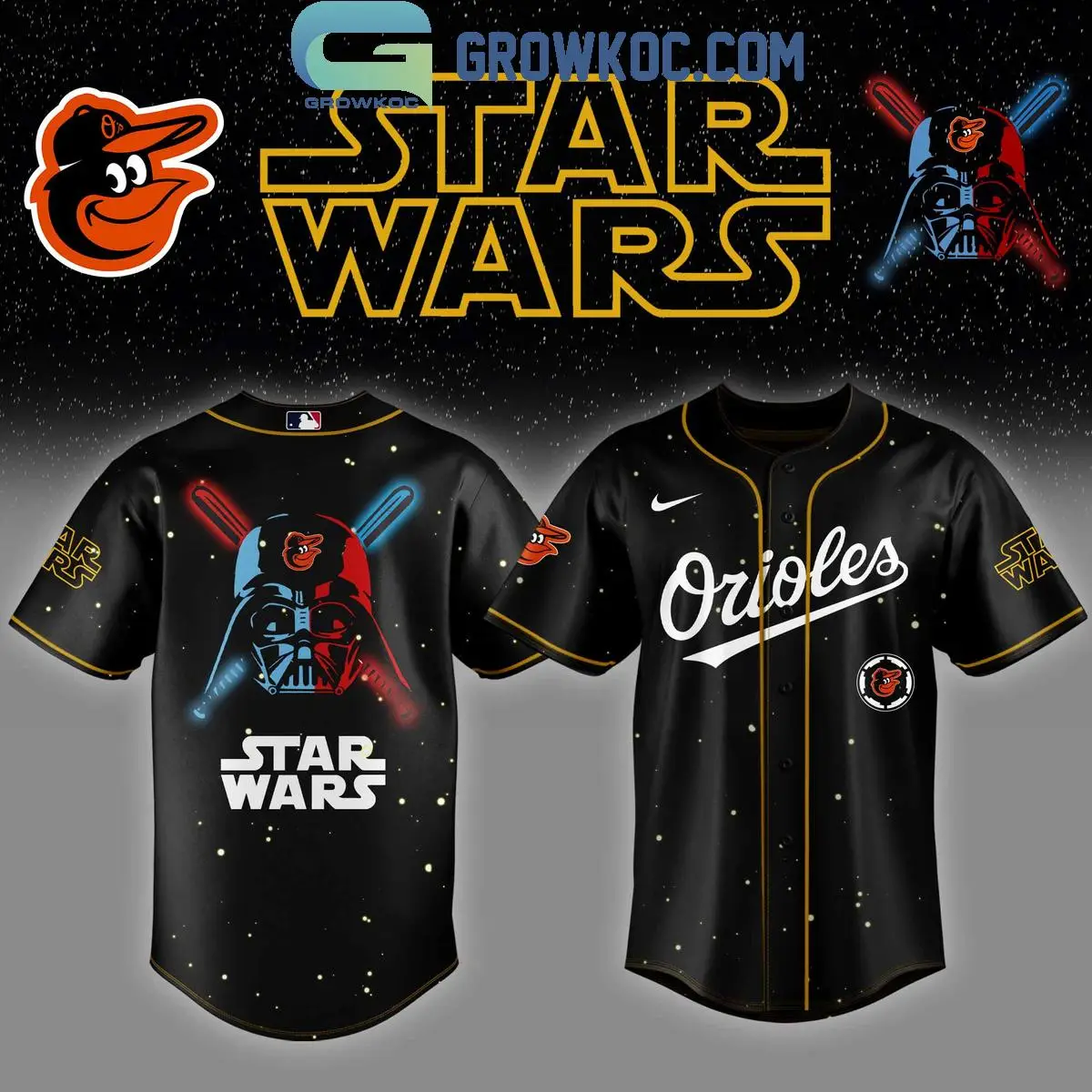 Baltimore Orioles MLB x Star Wars 2025 Baseball Jersey