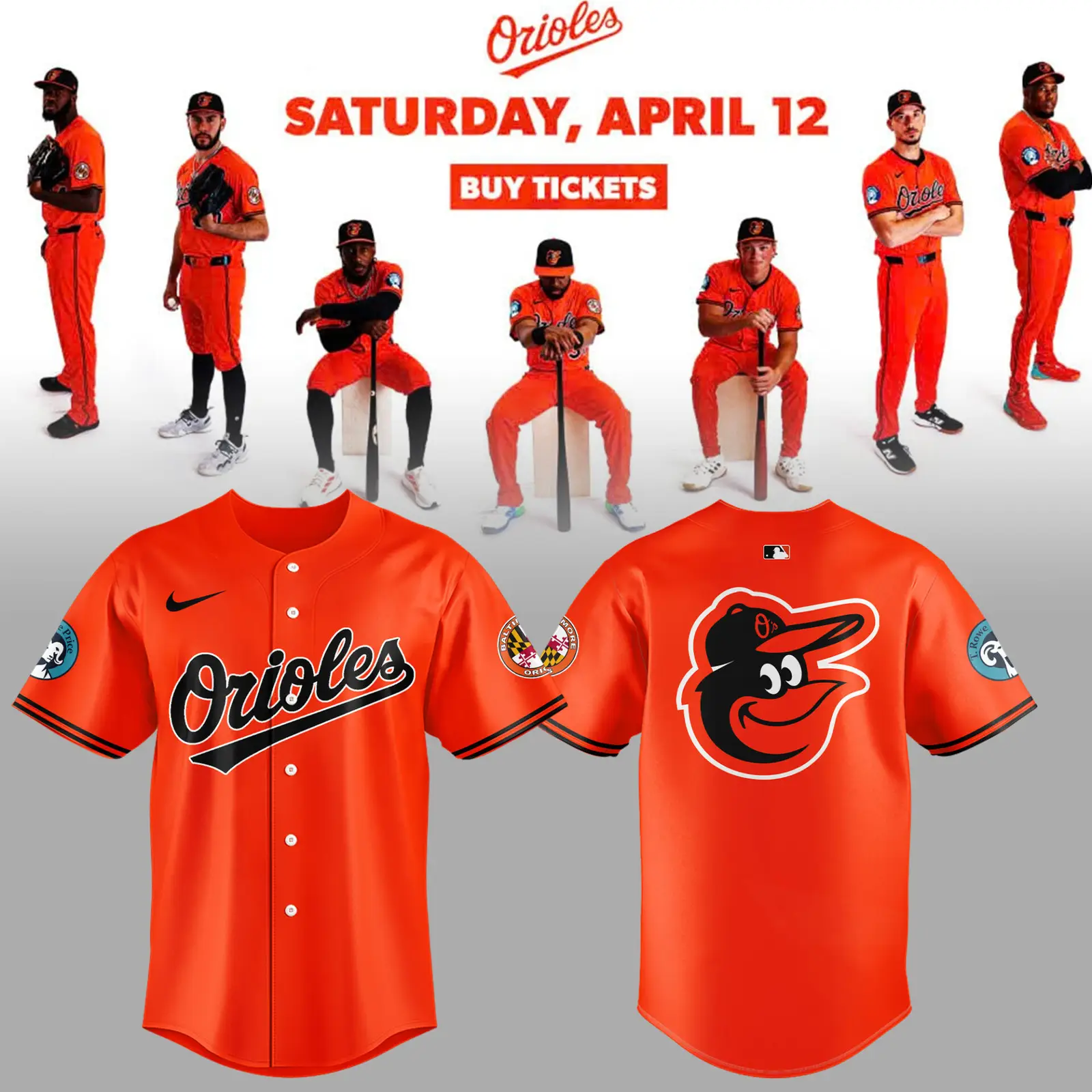 Baltimore Orioles Orange On Orange Jersey Best Gifts For Baseball Lovers - Tazila
