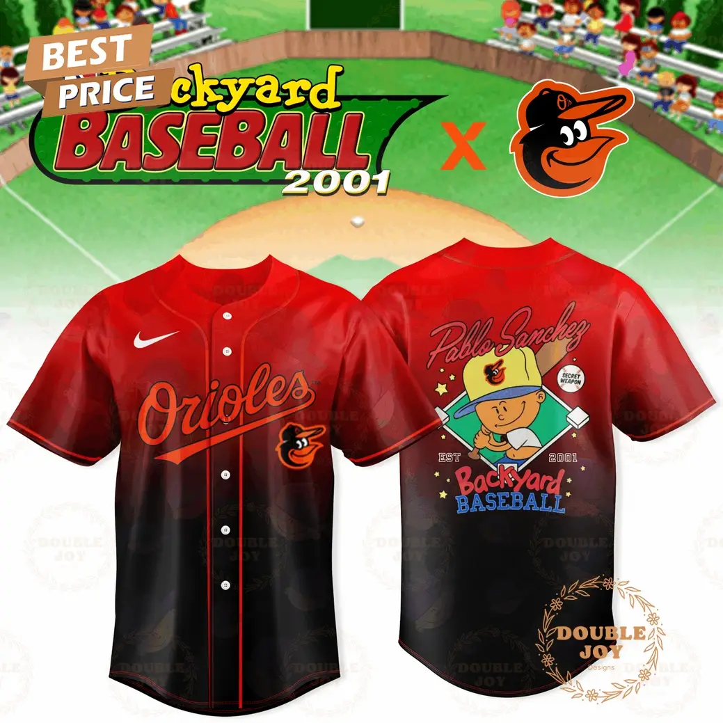 Baltimore Orioles Pablo Sanchez Backyard EST 2001 Limited Edition Baseball Jersey
