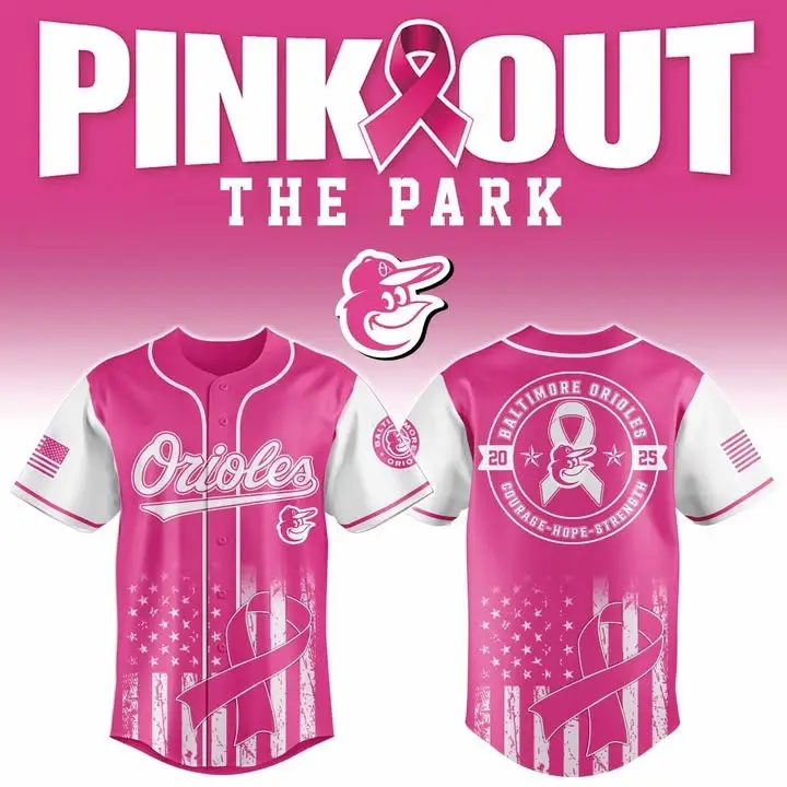 Baltimore Orioles Pink Out The Park Jersey Gifts For Baseball Fans - Tazila