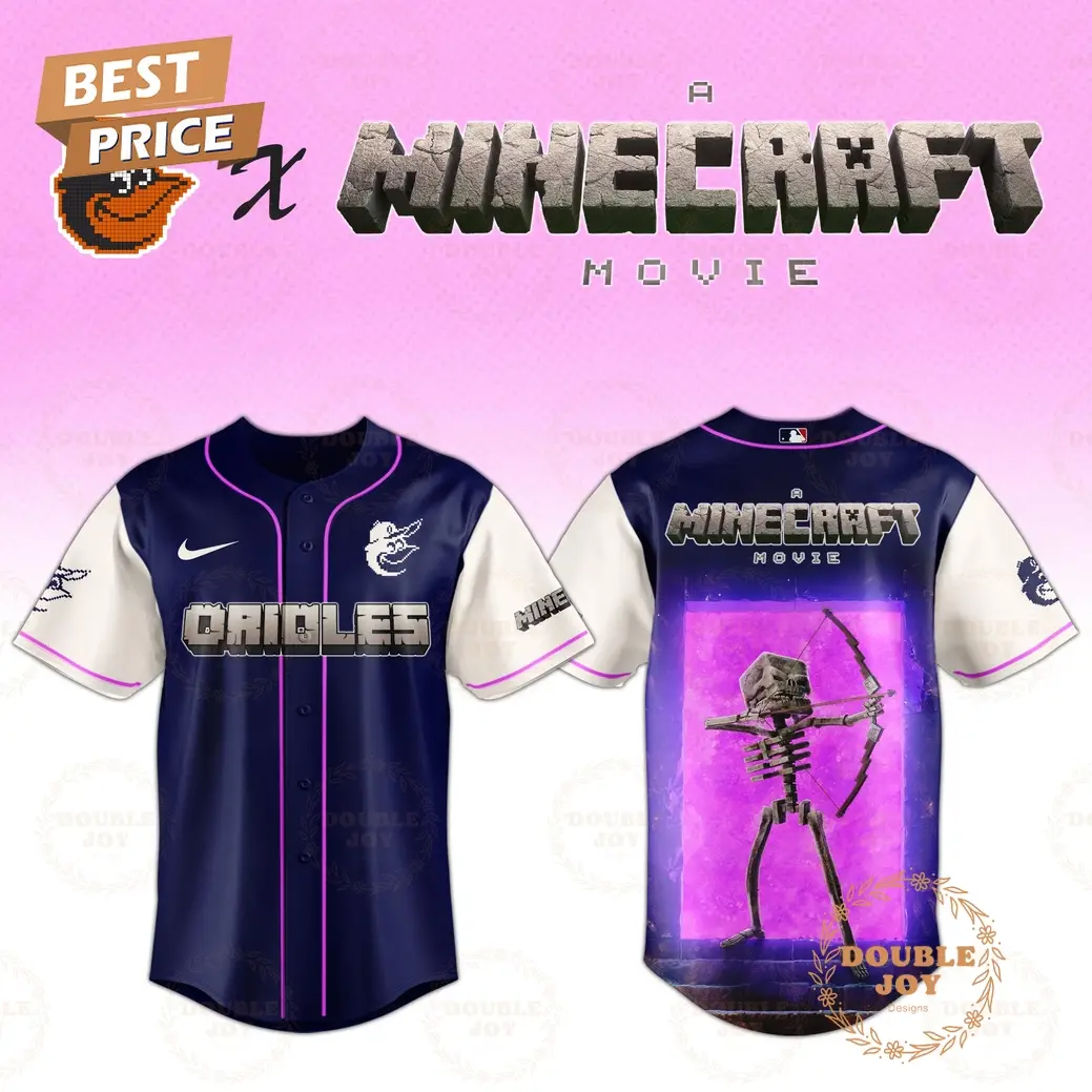 Baltimore Orioles Skeleton A Minecraft Movie 2025 Special Edition Baseball Jersey