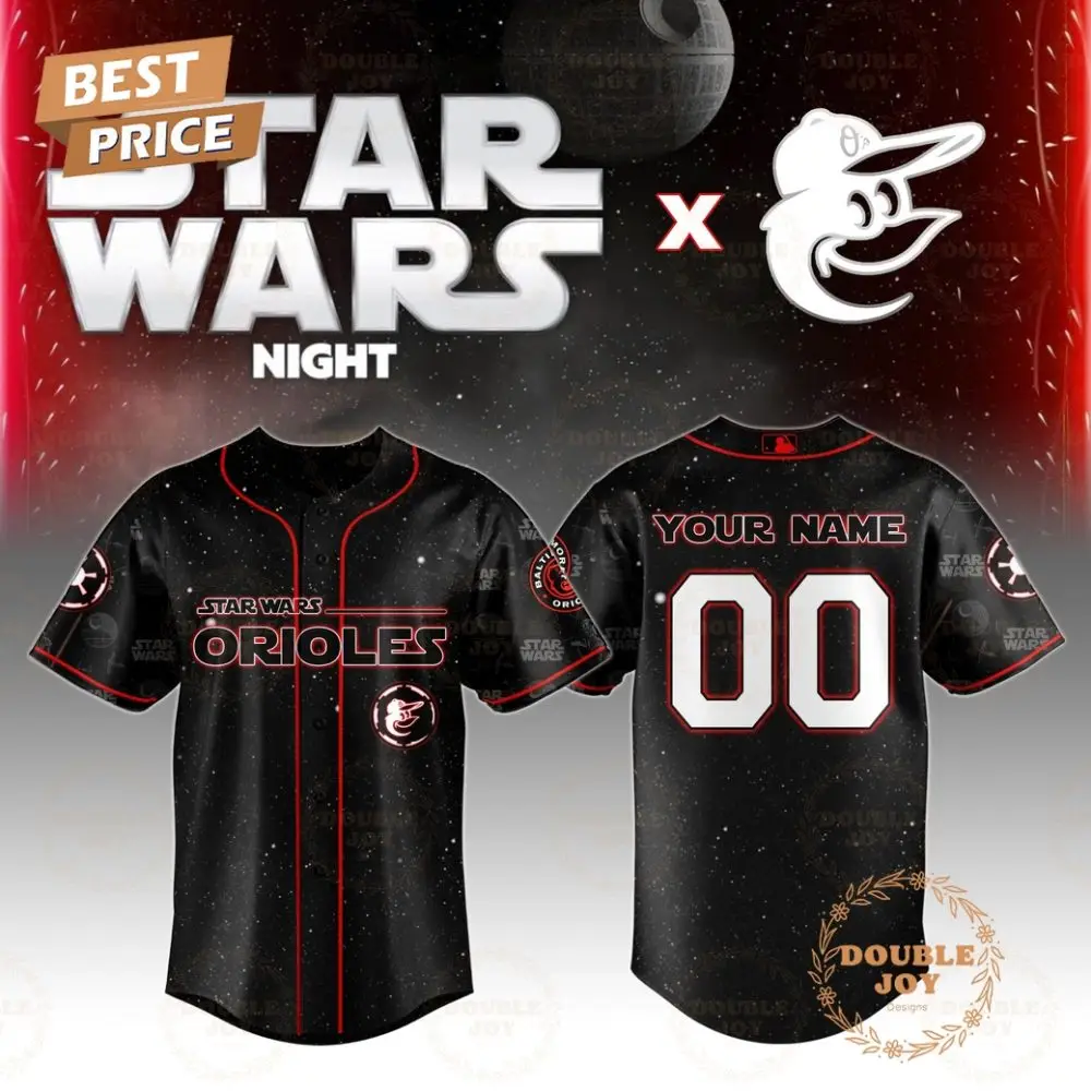 Baltimore Orioles Star Wars 2025 Custom Name Limited Edition Baseball Jersey