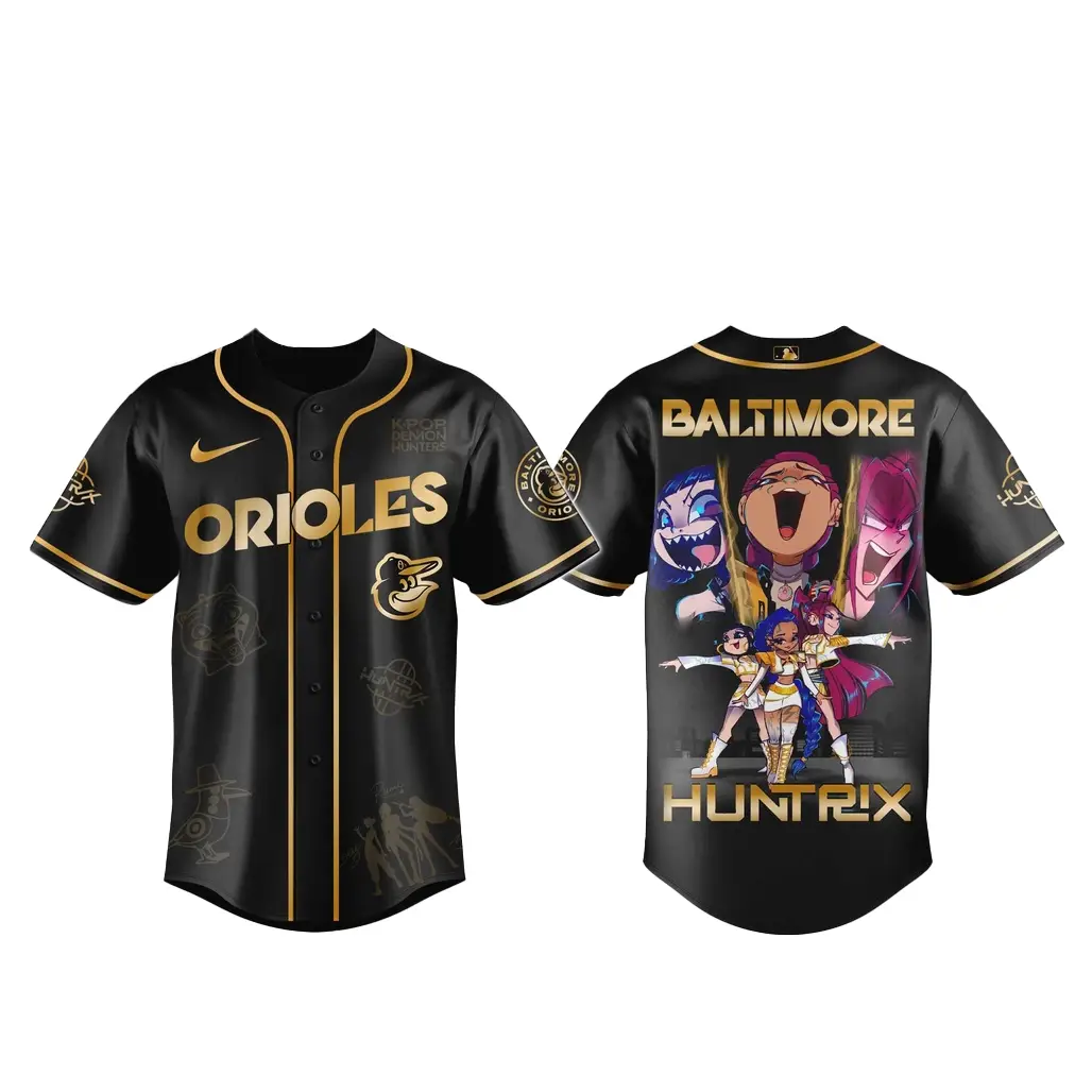 Baltimore Orioles x Kpop Demon Hunter 2026 Golden Baseball Jersey - Tazila