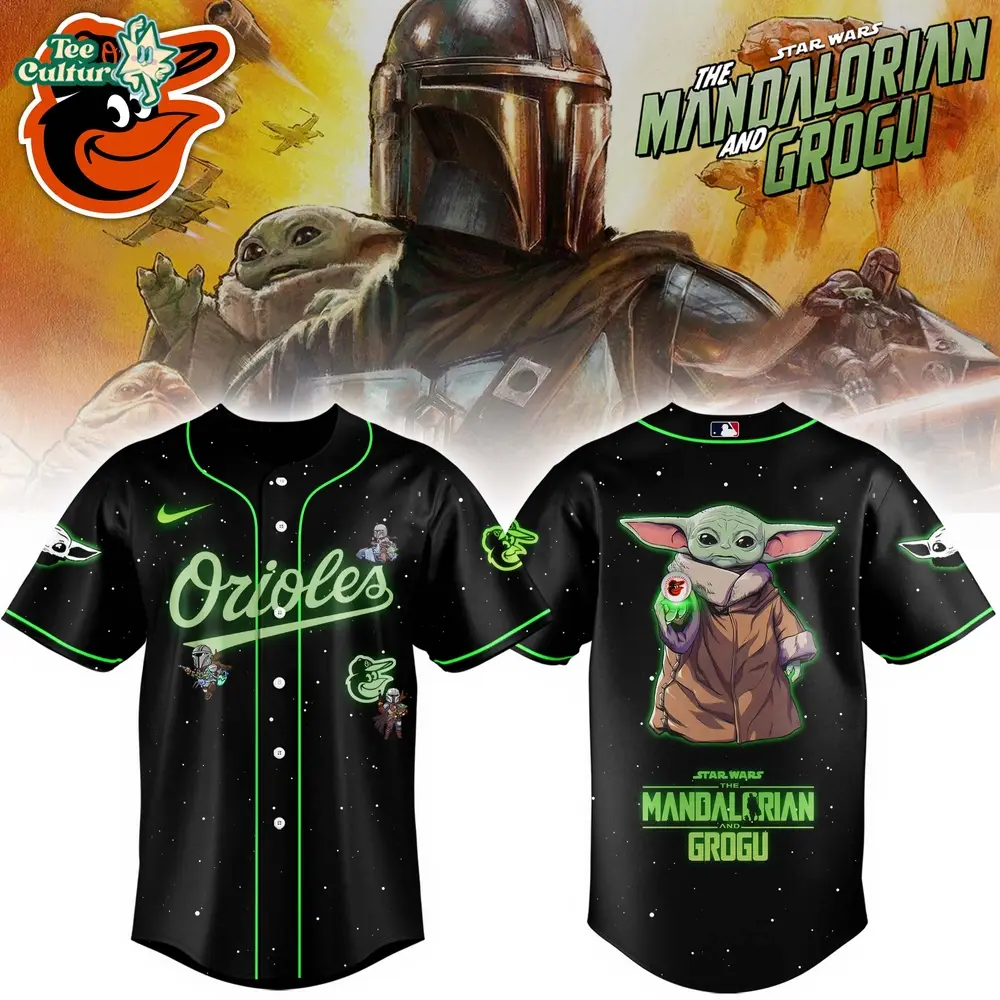 Baltimore Orioles x The Mandalorian & Grogu Exclusive Fan Baseball Jersey