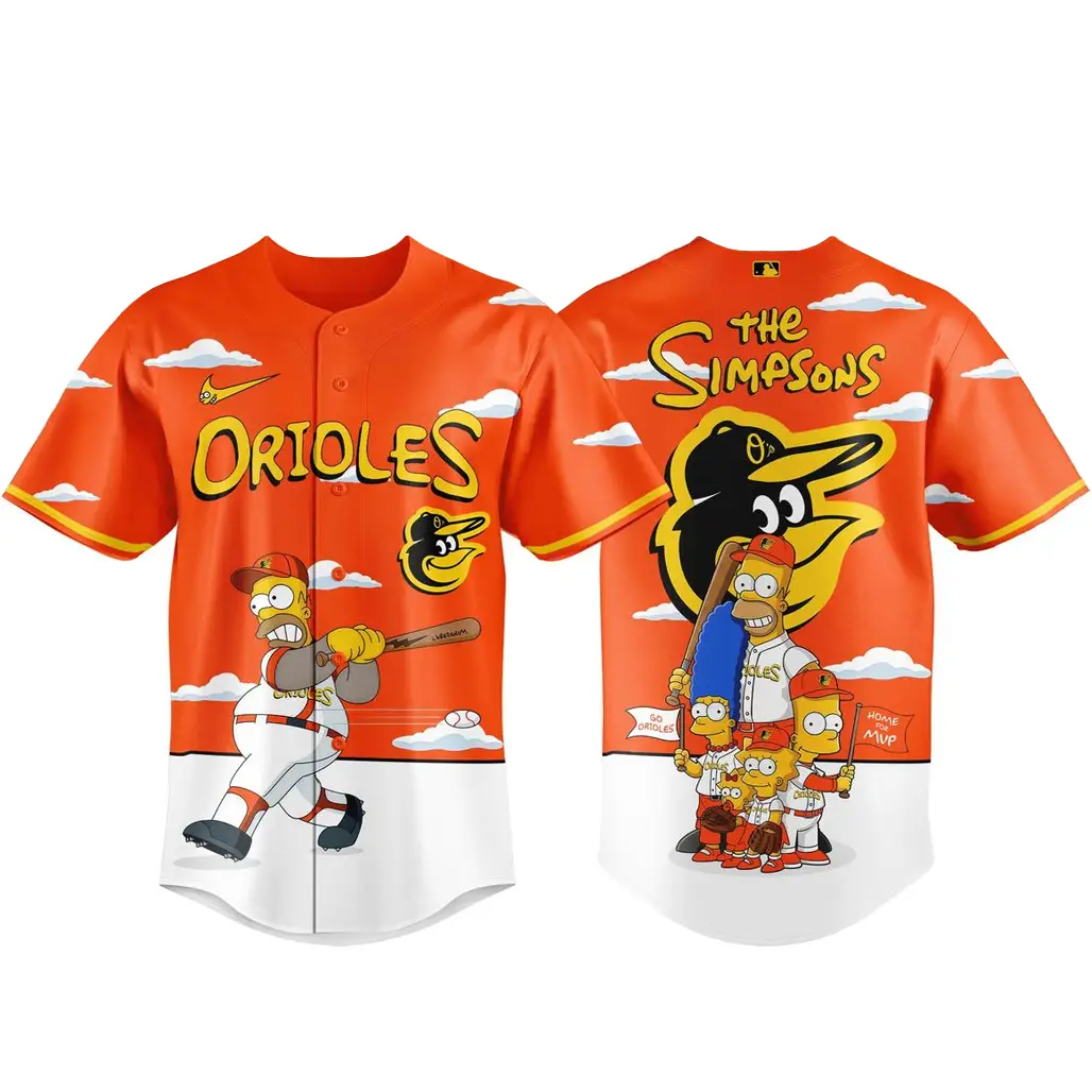 Baltimore Orioles x The Simpsons 2026 Major Gameday Baseball Jersey - Tazila