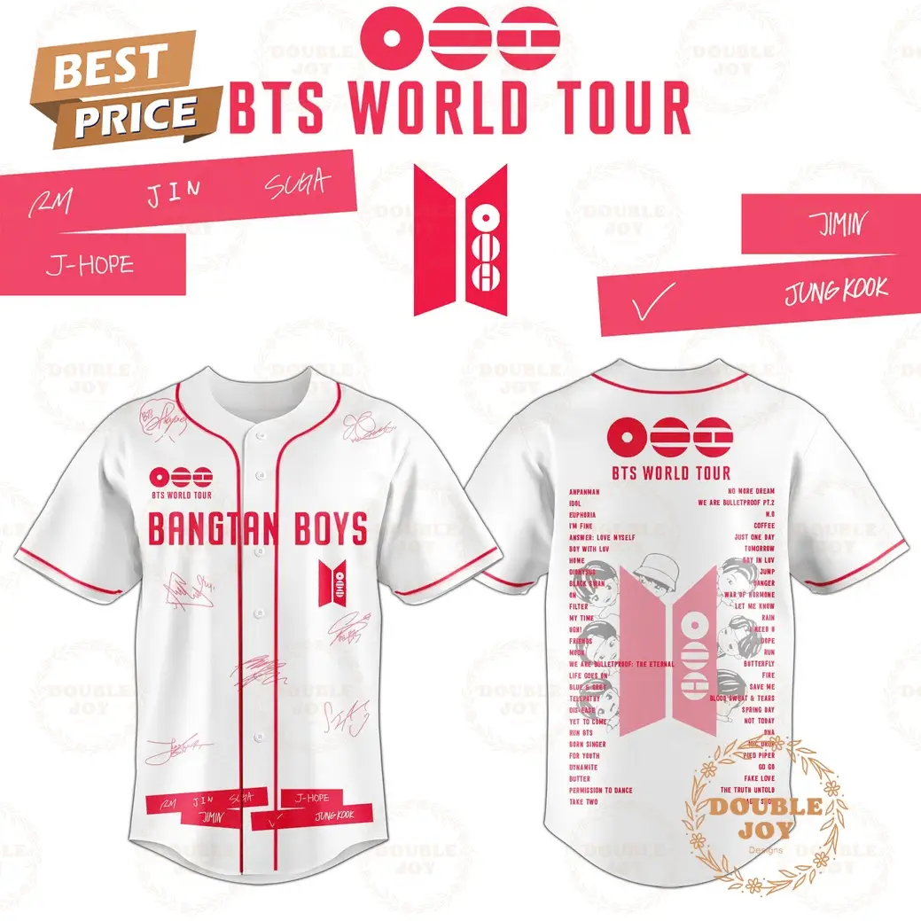 Bangtan Boys x BTS World Tour 2026 Baseball Jersey