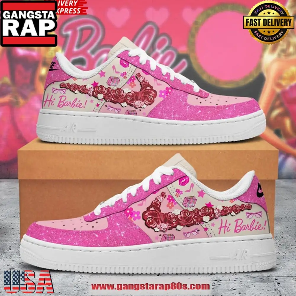 Barbie Cartoon Special Edition Air Force 1 Running Sneakers Shoes