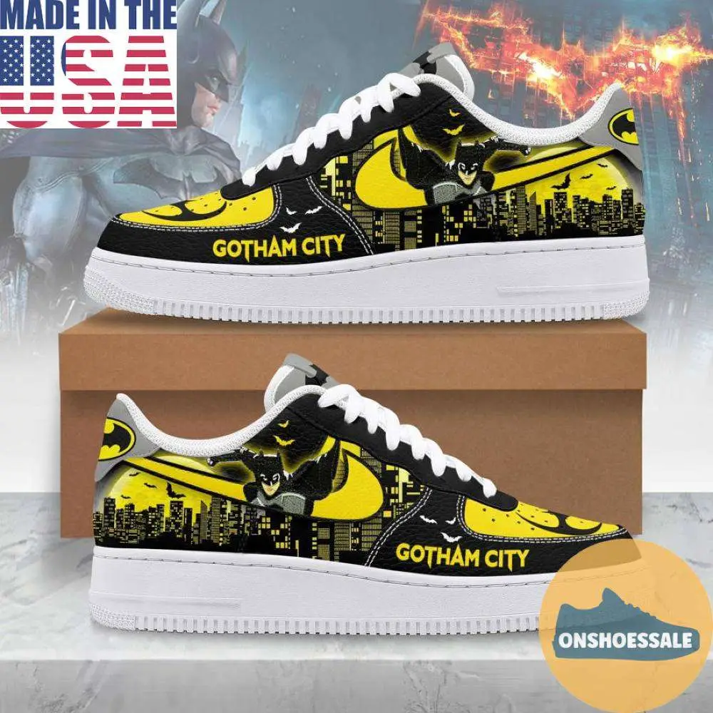 Batman Goham City Air Force Shoes, Gift For Fans - Best Gift Shoes