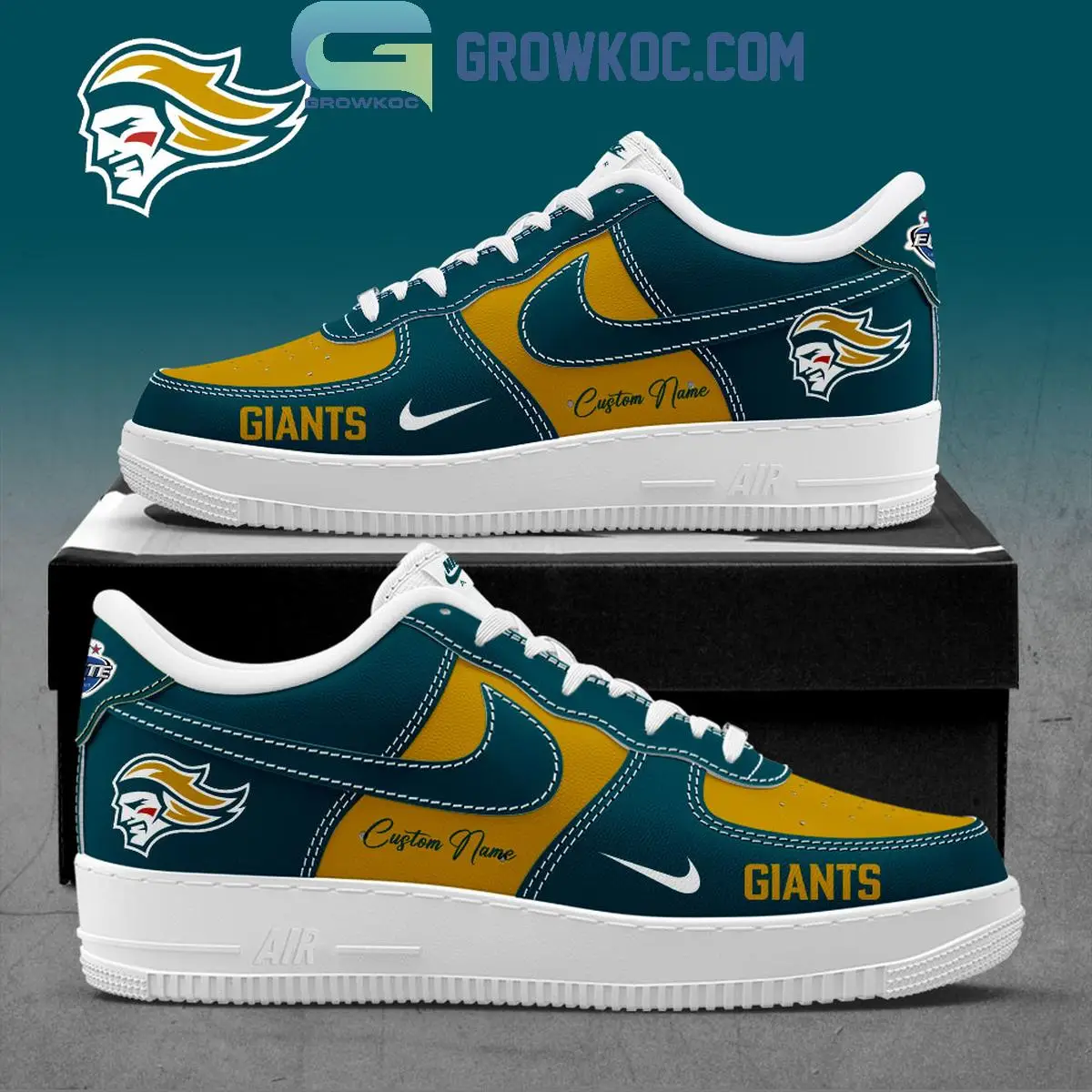Belfast Giants Hockey Custom Air Force 1 Shoes