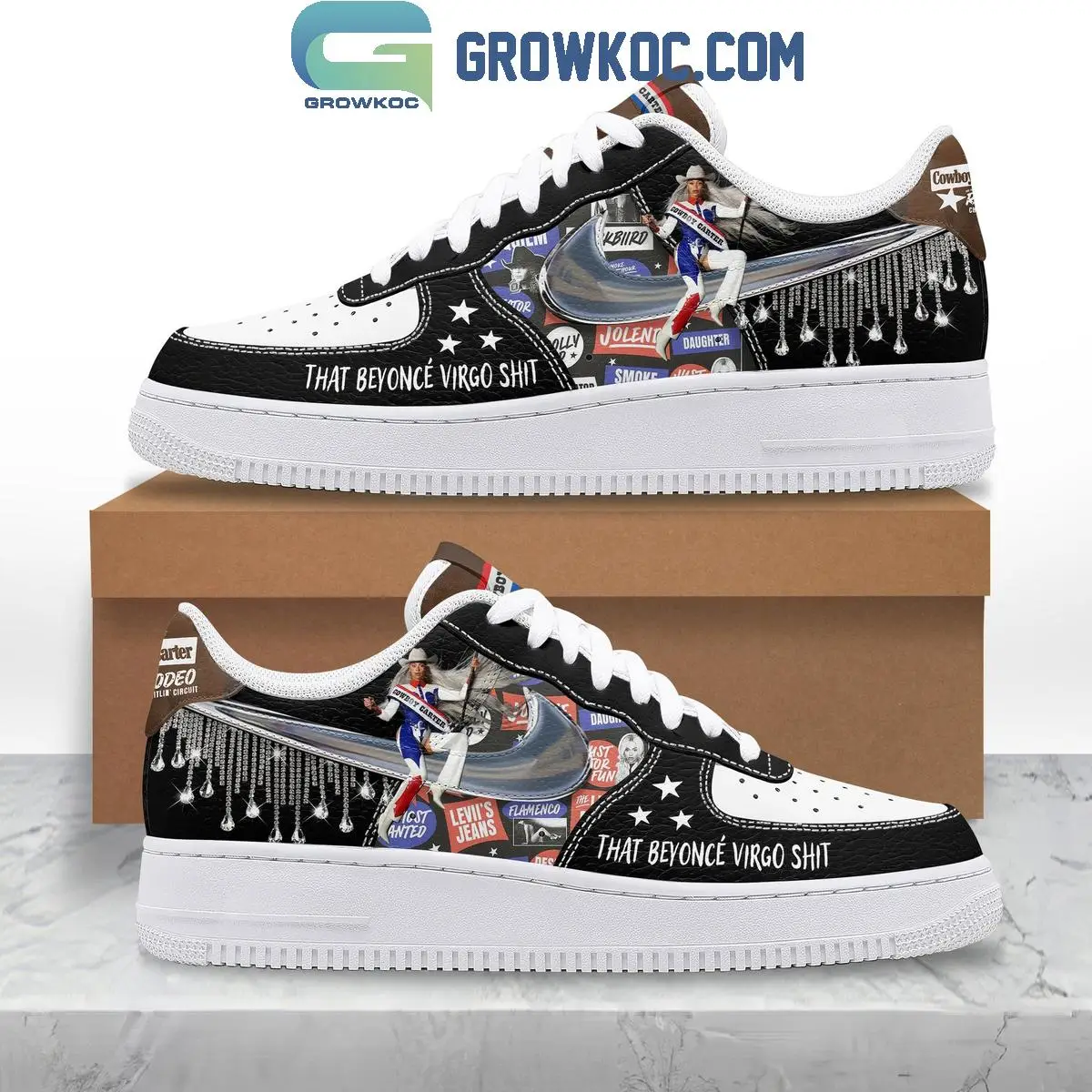 Beyonce Cowboy Carter That Beyonce Virgo Shit Air Force 1 Shoes