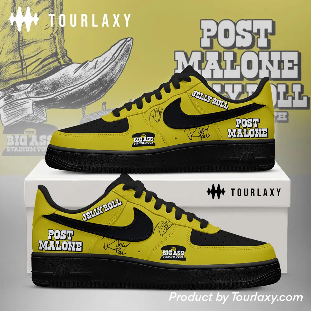Big Ass 2 Post Malone & Jelly Roll Air Force 1 Shoes 