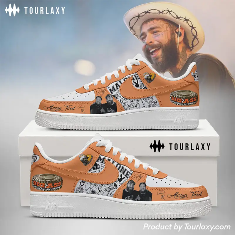 Big Ass Post Malone Air Force 1 Shoes 