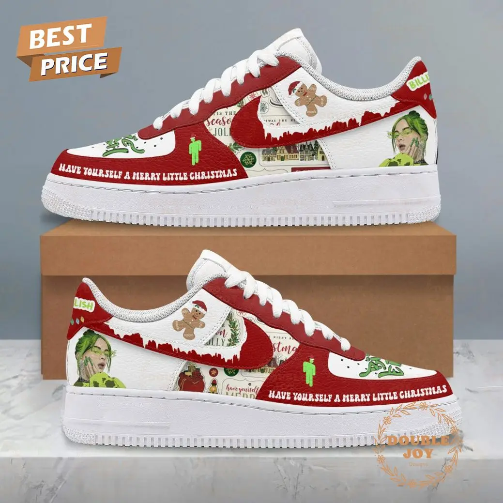 Billie Eilish Have Yourself A Merry Little Christmas Air Force 1 Sneakers