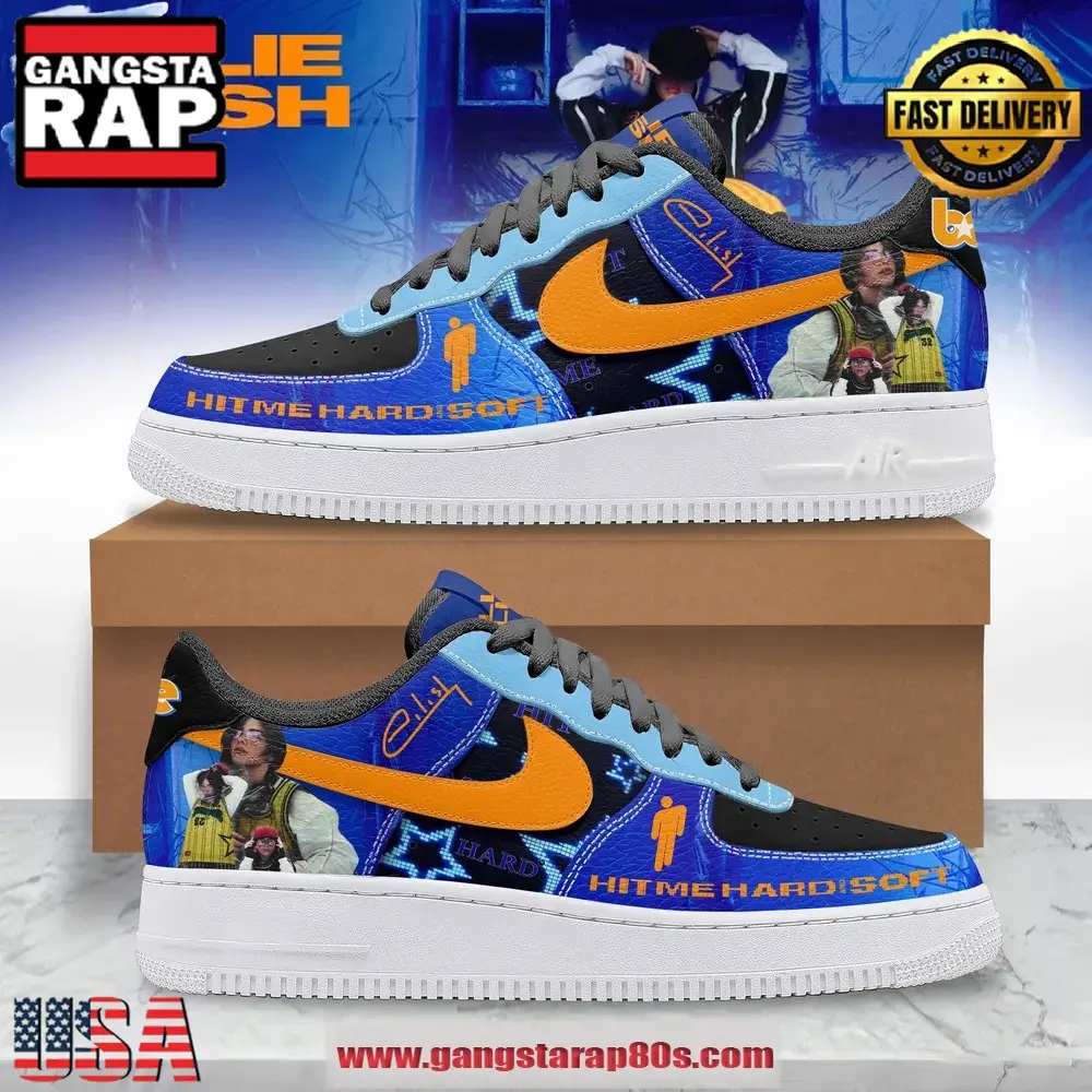 Billie Eilish Hit Me Hard And Soft Air Force 1 Running Sneakers Shoes Billie Eilish Hit Me Hard And Soft Air Force 1 Running Sneakers Shoes - Image 1