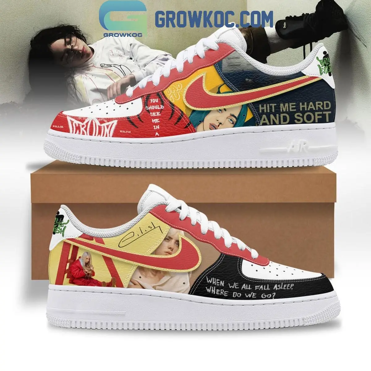 Billie Eilish Hit Me Hard And Soft Air Force 1 Shoes