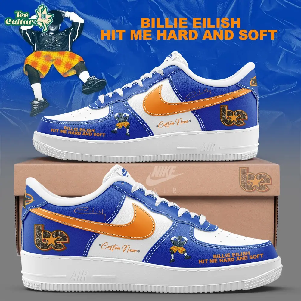 Billie Eilish Hit Me Hard and Soft Custom Name For Fans Shoes AF1