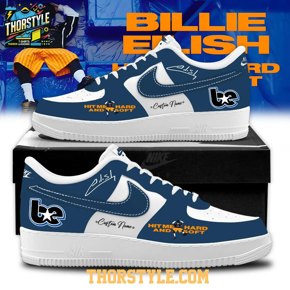 Billie Eilish Hit Me Hard And Soft Tour 2025 Celebration Air Force 1 Shoes