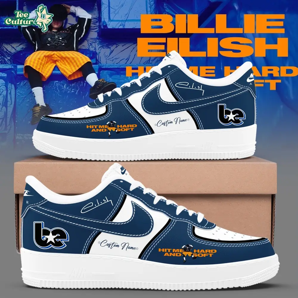 Billie Eilish Hit Me Hard and Soft Tour Custom Name Shoes AF1 V4