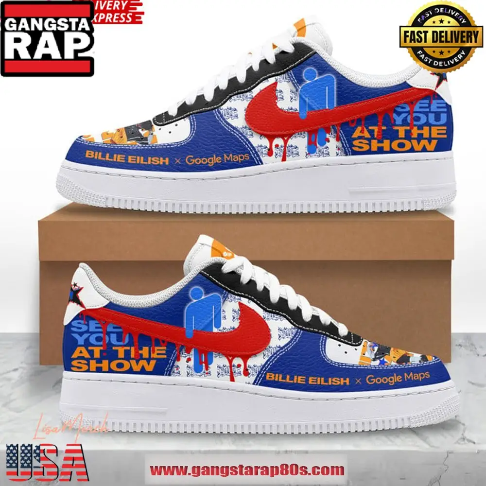 Billie Eilish See You at the Show Air Force 1 Running Sneakers Shoes