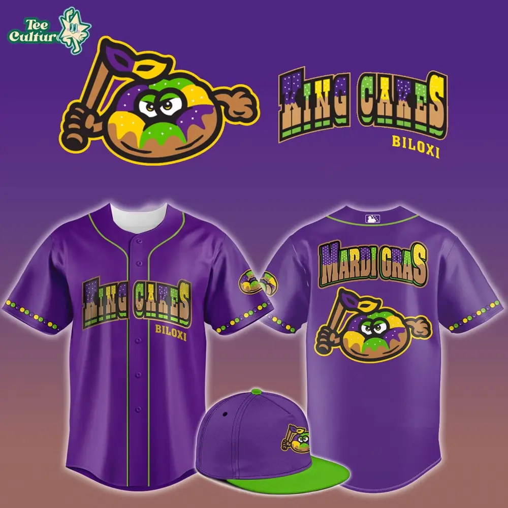 Biloxi King Cakes Mardi Gras 2026 Celebrating Night Limited Jersey