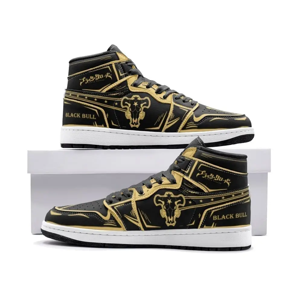 Black Bull Magic Knights Air Jordan 1 High Top Shoes