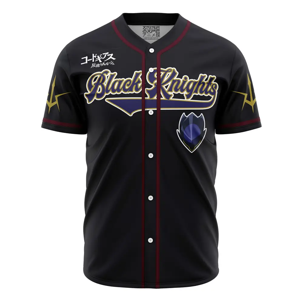 Black Knights Zero Code Geass Baseball Jersey Black Knights Zero Code Geass Baseball Jersey - Image 1
