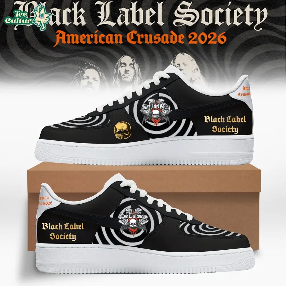 Black Label Society - “American Crusade” Tour AF1 Shoes Black Label Society - “American Crusade” Tour AF1 Shoes - Image 1