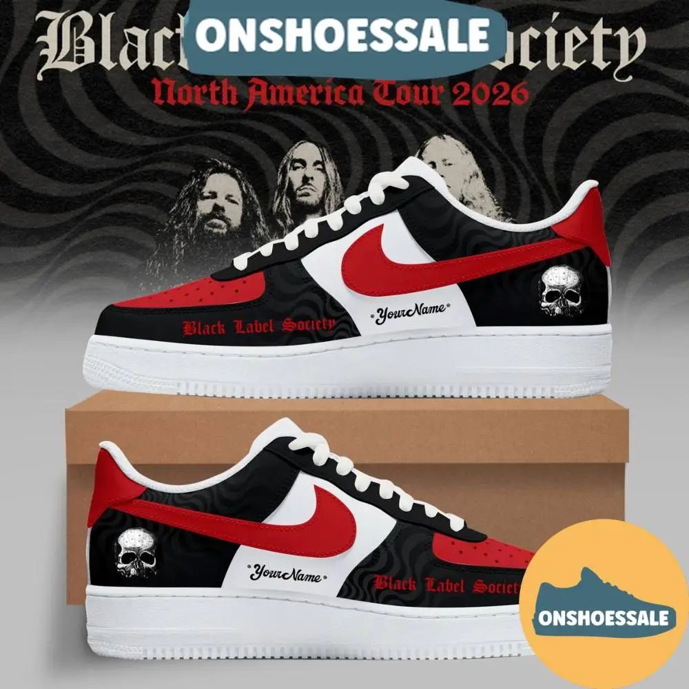 Black Label Society North America Tour 2026 Air Force 1 Shoes, Gift For Fans - Best Gift Shoes Black Label Society North America Tour 2026 Air Force 1 Shoes, Gift For Fans - Best Gift Shoes - Image 1