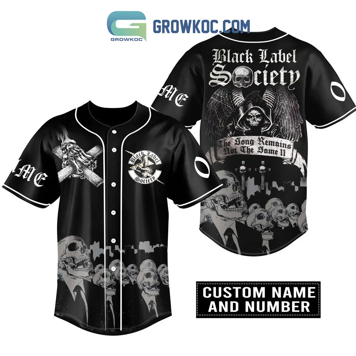 Black Label Society The Song Remains Not The Same Personalized Baseball Jersey