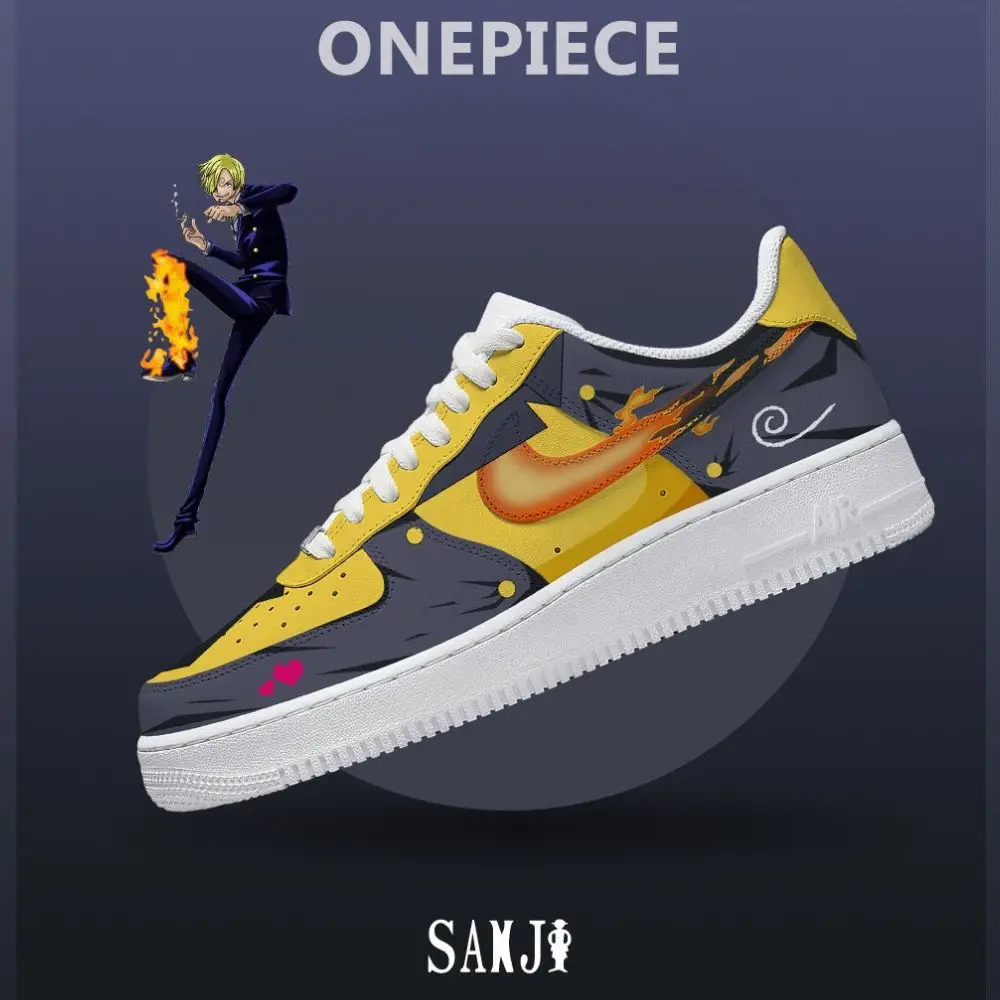 Black Leg Sanji No.4 One Piece AF1 Shoes