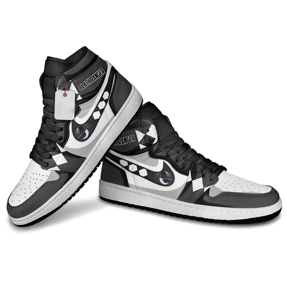 Black Ranger AJ1 Sneakers Movies Custom Shoes