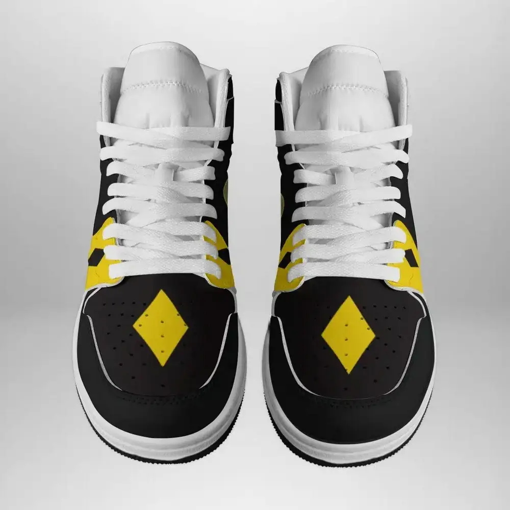 Black Ranger Ninjetti Power Rangers AJ1 High Top Shoes
