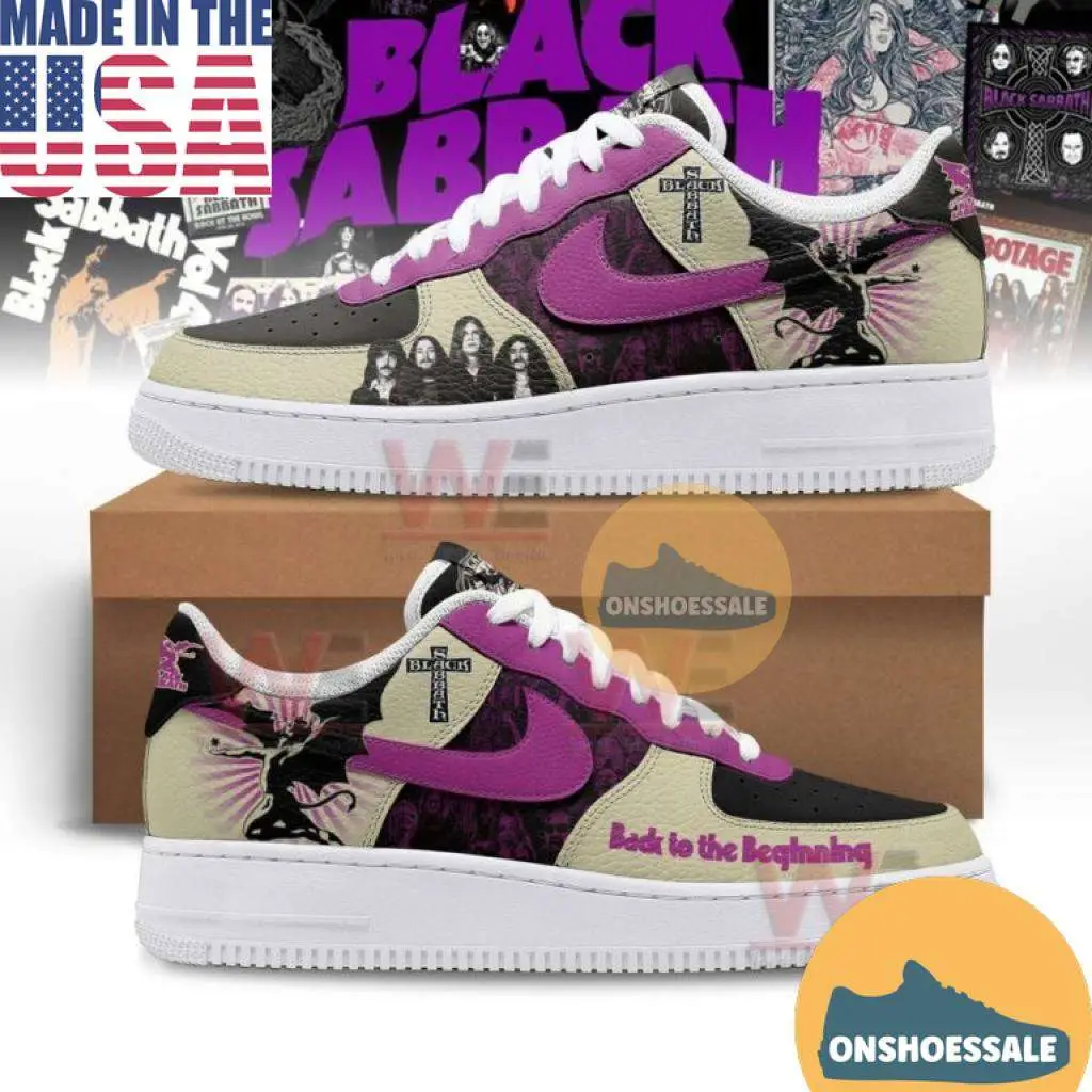 Black Sabbath Rock Band Air Force Shoes, Gift For Fans - Best Gift Shoes Black Sabbath Rock Band Air Force Shoes, Gift For Fans - Best Gift Shoes - Image 1