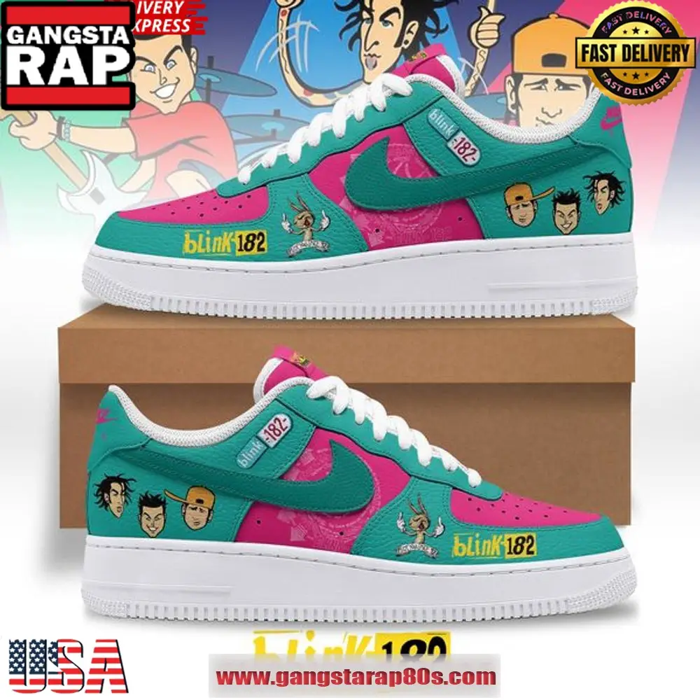 Blink-182 Cartoon Special Limited Air Force 1 Sneakers Shoes Blink-182 Cartoon Special Limited Air Force 1 Sneakers Shoes - Image 1