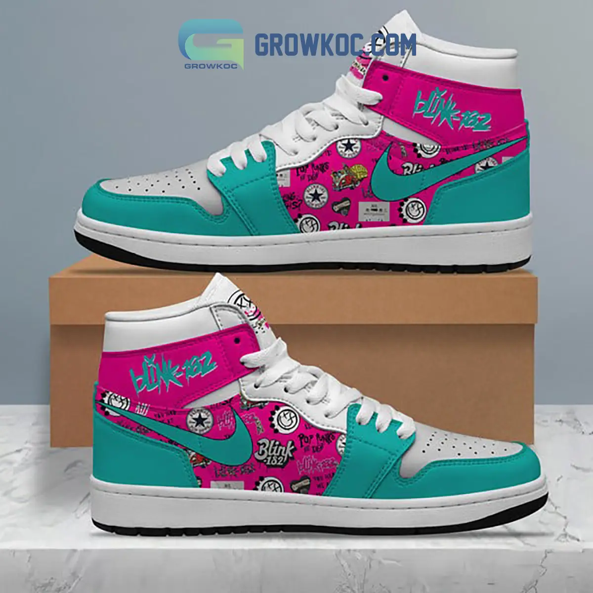 Blink-182 Fan Love Air Jordan 1 Shoes
