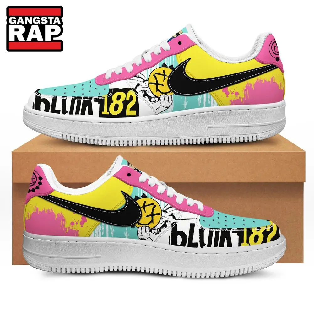 Blink-182 Music Tour Air Force 1 Shoes Sneakers Blink-182 Music Tour Air Force 1 Shoes Sneakers - Image 1