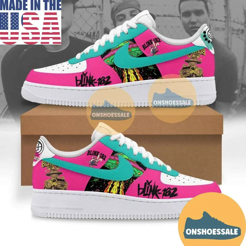 Blink 182 Rock Band Air Force 1 Shoes - Best Gift Shoes