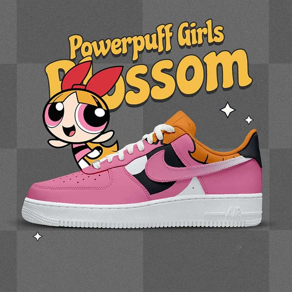 Blossom The Powerpuff Girls AF1 Shoes