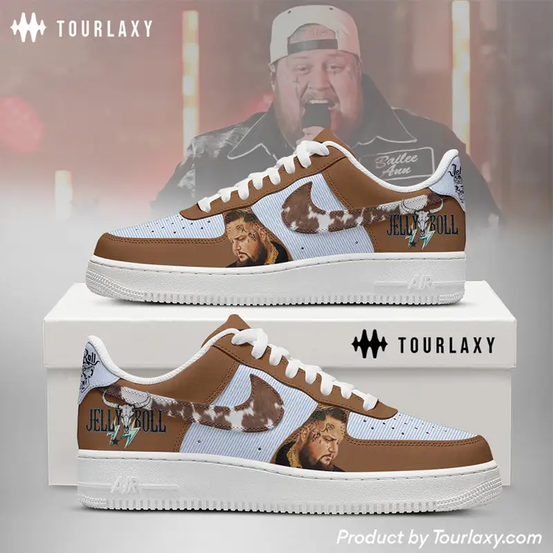 Blue Brown Jelly Roll Air Force 1 Shoes 