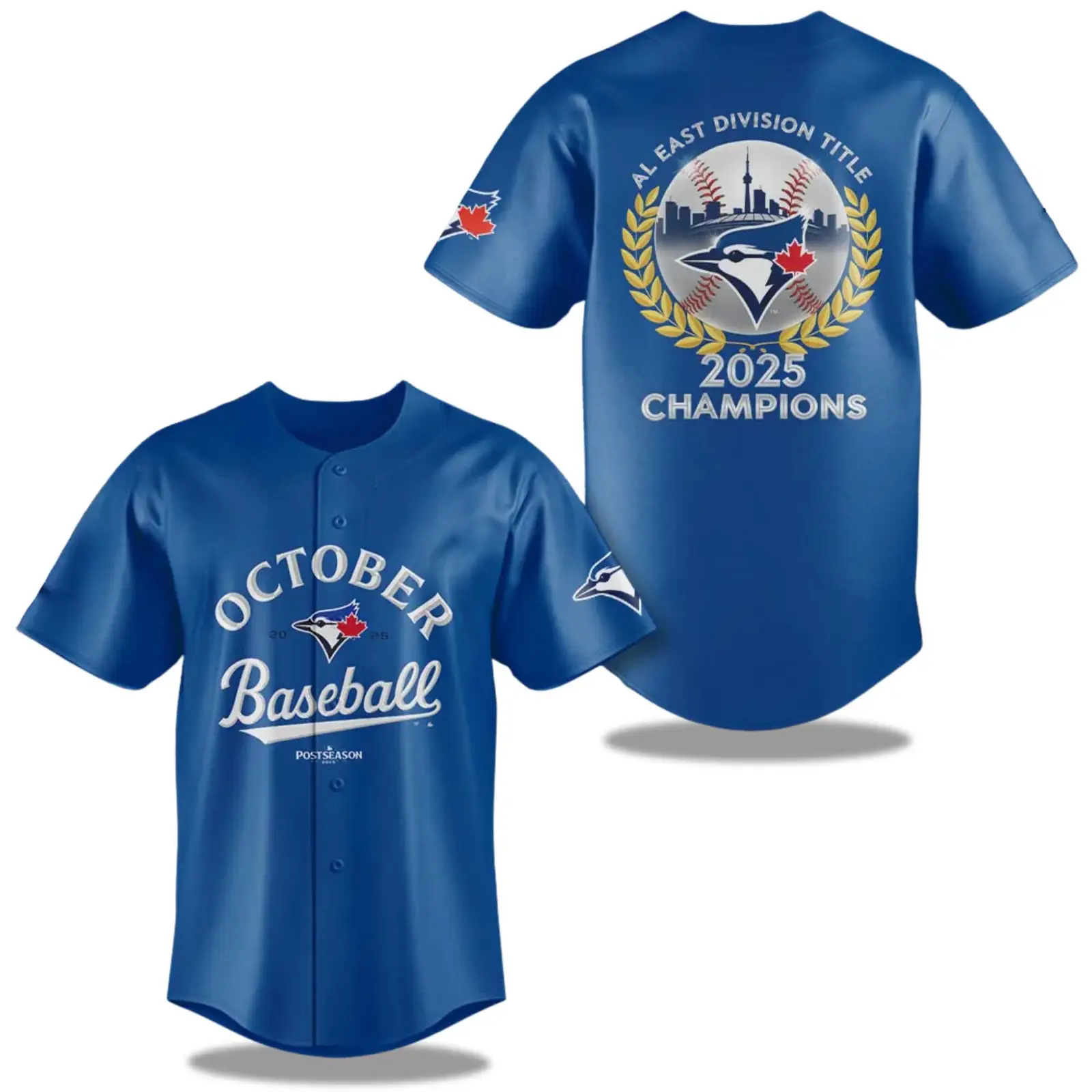 Blue Jays Al East Division Title Champions 2025 Baseball Jersey - Tazila