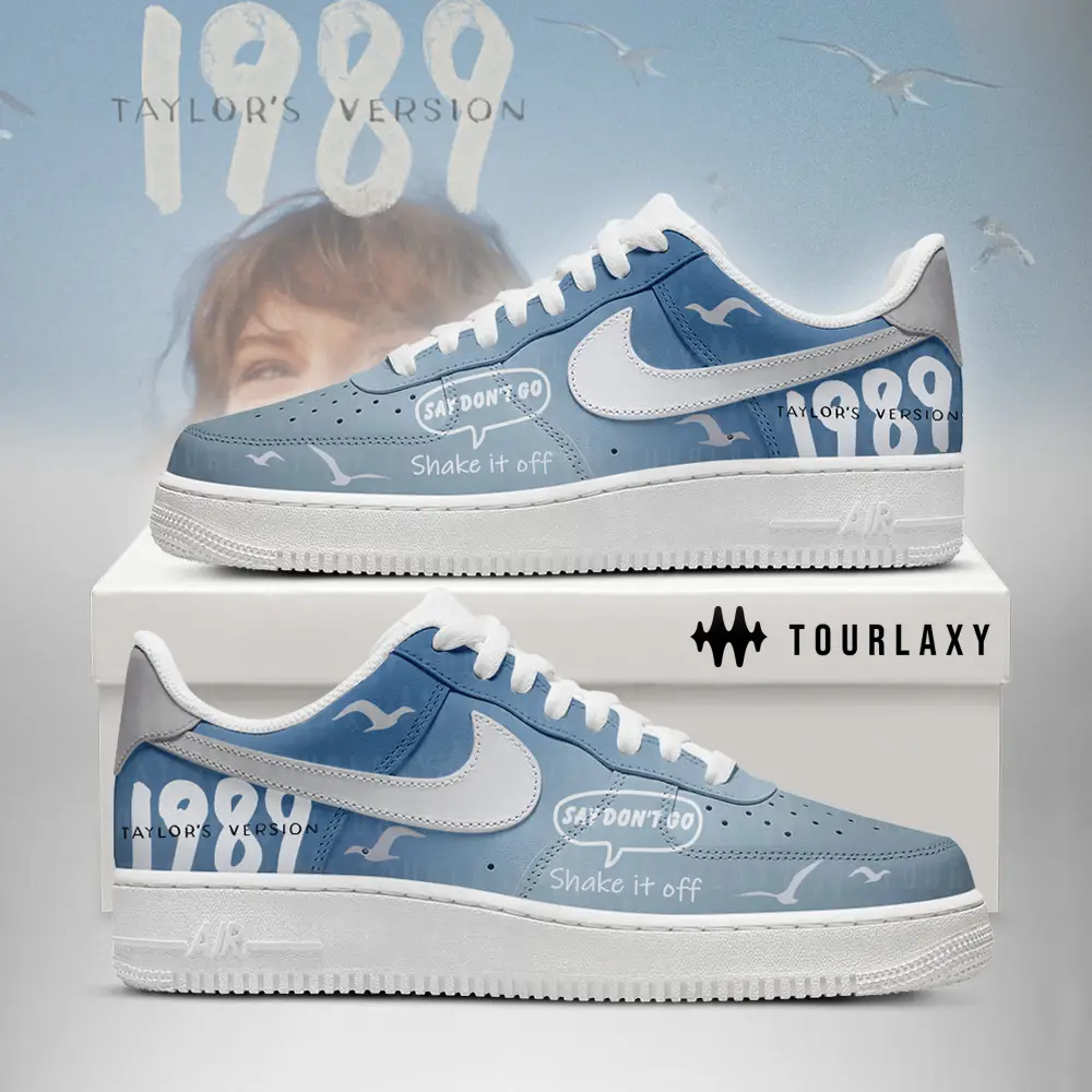 Blue Taylor Swift Albums Air Force 1 Shoes 